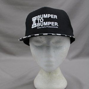 Vintage Baseball Hat - Bumper to Bumper Checkerboard Brim - Adult Sanpback